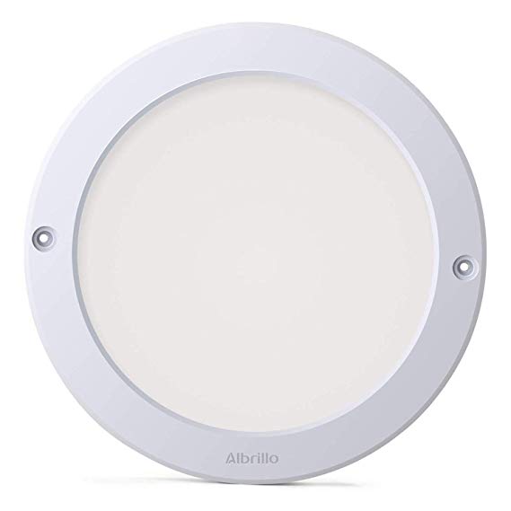 Albrillo LED Flush Mount Ceiling Light Fixtures, Dimmable 1200lm, 100W Equivalent, for Kitchen Pantry Bedroom Closet Stairway Lighting, Warm White