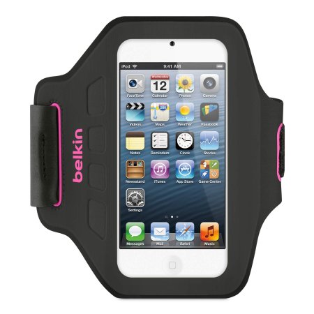 Belkin Ease-Fit Armband for Apple iPod touch 5th Gen Black and Pink