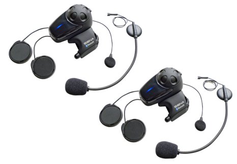 Sena SMH10D-11 Motorcycle Bluetooth Headset / Intercom with Universal Microphone Kit (Dual)
