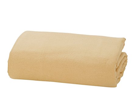 FLANNEL PILLOWCASES by DELANNA, 100% Cotton, Brushed on both sides for added comfort Standard Size 20" x 30" 170 Gsm, Includes 2 Pillowcases (Standard, Beige)