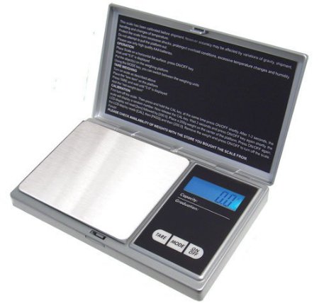 American Weigh Scales Signature Series Silver AWS-1KG-SIL Digital Pocket Scale, 1000 by 0.1 G