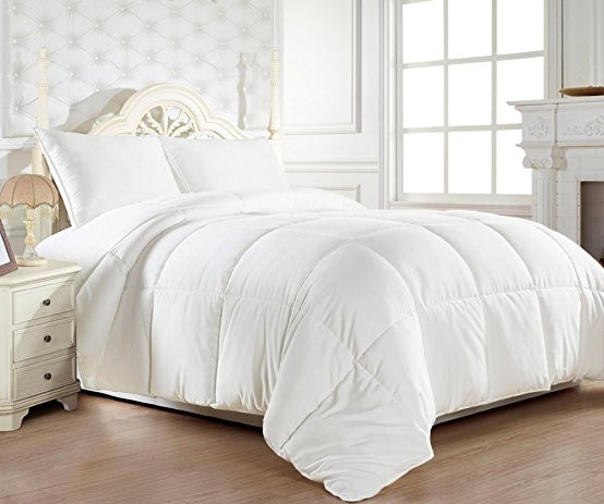 Luxury White Down Alternative Comforter Duvet Insert King/California King