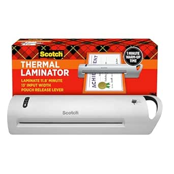 Scotch Thermal Laminator, Extra Wide 13 Inch Input, Ideal for Teachers, Small Offices, or Home (TL1302Z)