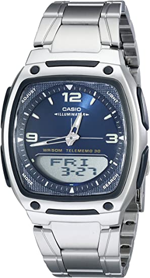 Casio Men's AW81D-2AV Ana-Digi Stainless Steel Watch