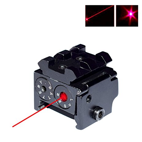 Twod Gun Sight Lasers Red Dot Sight Low Profile Compact for Pistol/Rifle/Gun, with Rails for Mounting Additional Accessories