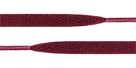 45" Burgundy 5/16 Flat Shoelace For All Tennis Shoes