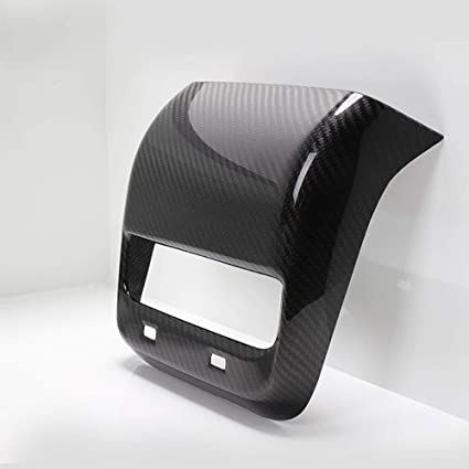 PACEWALKER for Tesla Model3 and ModelY Rear Armrest Box Real Carbon Fiber Decorative Shape Interior Decoration Auto Accessories