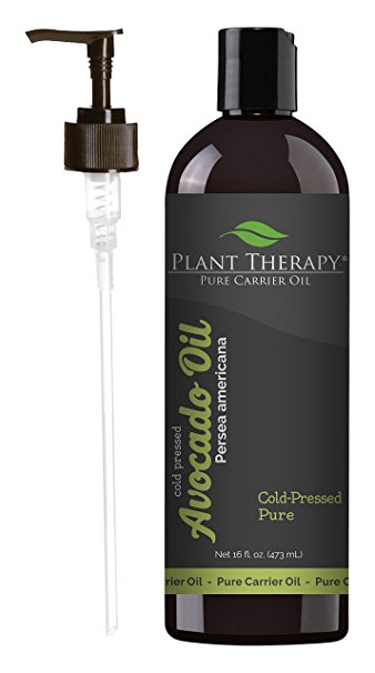 Plant Therapy Avocado Carrier Oil   PUMP. A Base Oil for Aromatherapy, Essential Oil or Massage use. 16 oz.