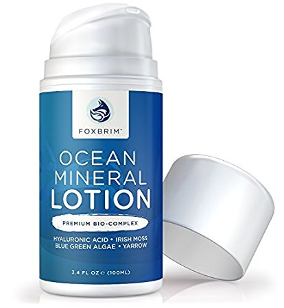 Foxbrim Ocean Mineral Lotion & Face Moisturizer - Seaweed Bio-Complex, 100mL/3.4oz by Foxbrim