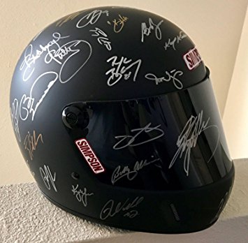 2016 NASCAR Full Size Helmet Signed By 48 Drivers Earnhardt Gordon Busch    - Autographed NASCAR Helmets