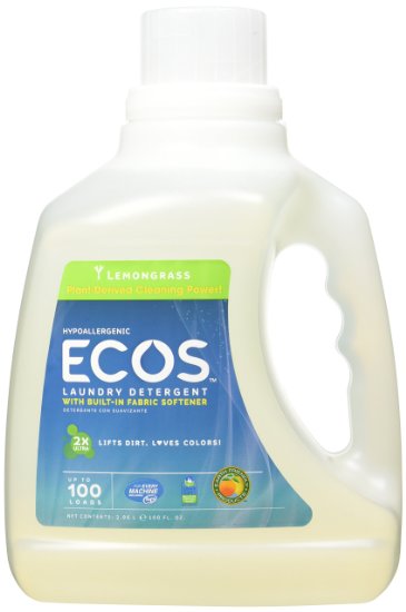 Earth Friendly Products Ecos Lemongrass Laundry Detergent 100 Washes 296 Litres