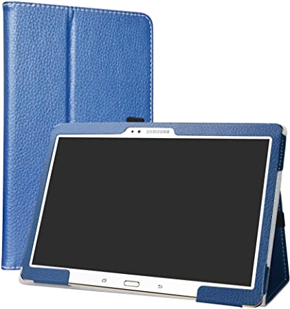 Samsung Galaxy Tab S 10.5 Case,LiuShan PU Leather Slim Folding Stand Cover for Samsung Galaxy Tab S 10.5 Inch (SM-T800 SM-T805) Android Tablet,Blue