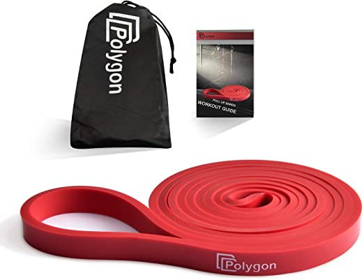 Pull Up Assist Resistance Exercise Bands, Polygon Heavy Duty Assistance Loop Mobility Band, for Body Stretching, Muscle Toning, Powerlifting, Resistance Training, Physical Therapy, Home Workouts