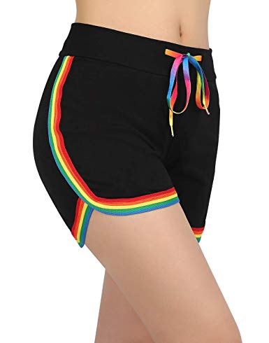 HDE Women's Retro Fashion Dolphin Running Workout Shorts