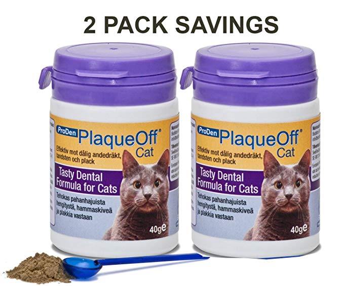 Plaque Off for Cats, 40g, Special Feline Formulation, Dual Pack Savings