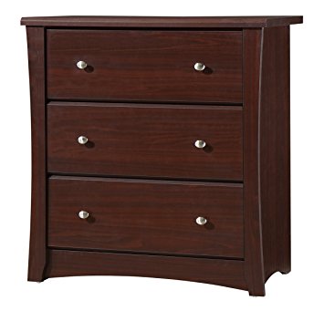 Storkcraft Crescent 3 Drawer Chest, Espresso