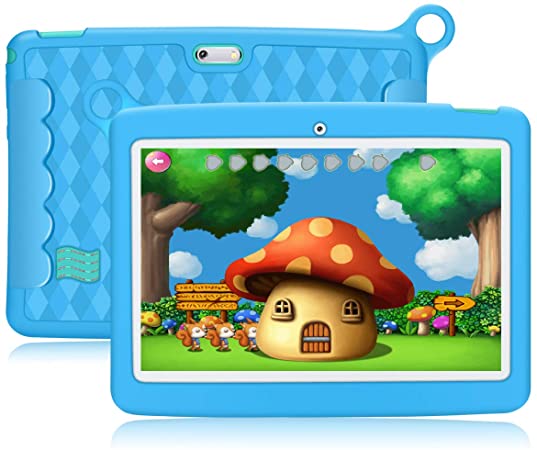 10.1'' Inch Kids Tablet,PADGENE Android 8.1 Pad Quad Core Processor,1280x800 IPS HD Display,2GB Ram 32GB Rom,Kidoz&Google Play Pre-Installed with Kid-Proof Case