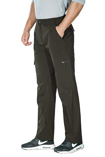 Unitop Men's Lightweight Water Resistant Quick Dry Hiking Cargo Pants