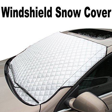 Supernova Standard-size Universal Windshield Snow and Ice Cover & Sun Shade Protector, Fits for Cars and Mid-Size Vehicles - 56"(W) X 36"(H)