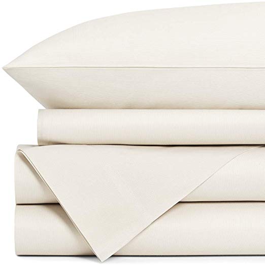 Standard Textile 100% Cotton Hotel Luxury Sheet Set (Natural, King)