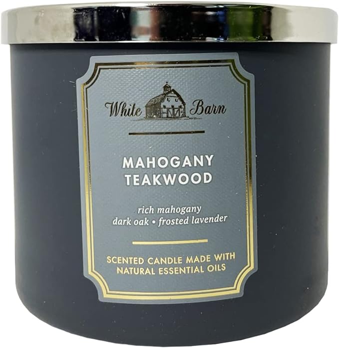 White Barn Candle Bath & Body Works White Barn 3-Wick Candle Mahogany Teakwood