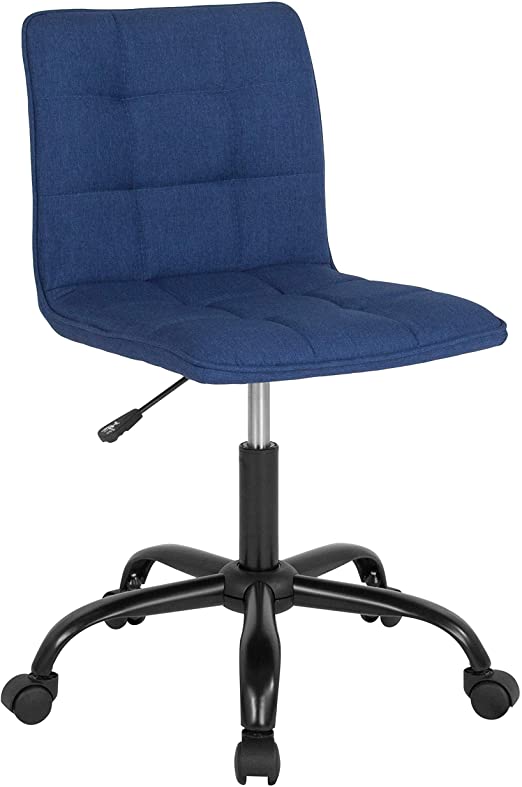 Flash Furniture Sorrento Home and Office Task Chair in Blue Fabric, BIFMA Certified