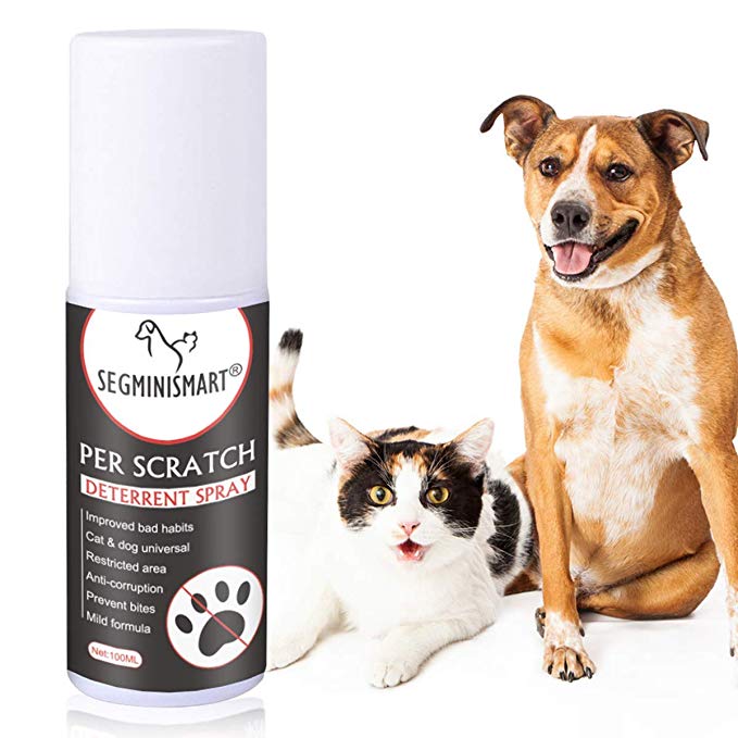 SEGMINISMART Cat Scratch Deterrent Spray, Cat Training Spray, Cat Scratching Training Spray, Suitable for Plants, Furniture, Floors and More with Rosemary Oil and Lemongrass, Protect Your Home