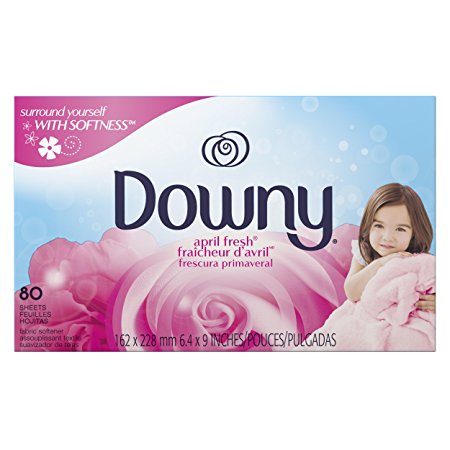 Downy Fabric Softener Sheets, April Fresh, 80 sheets