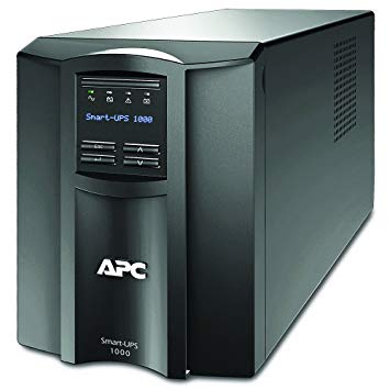 APC UPS 1000VA Smart-UPS with SmartConnect, Pure Sinewave UPS Battery Backup, Uninterruptible Power Supply (SMT1000C)