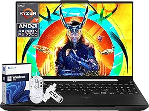 ASUS TUF A16 Gaming Laptop Ryzen 7 7735 HS(Up to 4.75 GHz), Radeon RX7700S, 16" FHD 165 Hz Display, 64 GB DDR5 RAM, 4 TB SSD, RGB Backlit KB, Windows 11 Pro