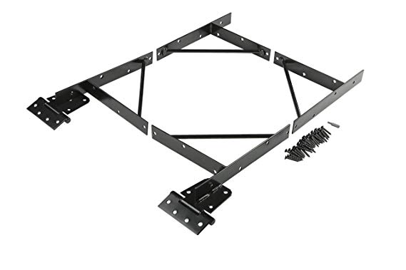 Anti Sag Gate Kit N109-060 by National Hardware in Black