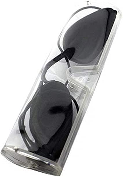 NA Safety Goggles Eye Patch Eyewear Glasses Safety Tanning Goggles Sunbed Tanning IPL Eye Protection with Portable Box for IPL Beauty Clinic Patient (Black)
