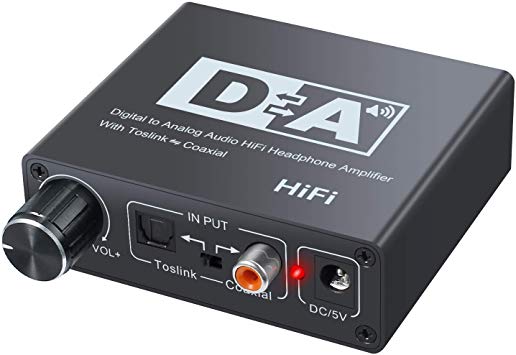 Neoteck Digital to Analog Audio Converter with 3.5mm Jack Audio Adapter, Also Supporting Toslink to Coaxial and Coaxial to Toslink 【192KHz Sampling Rate】