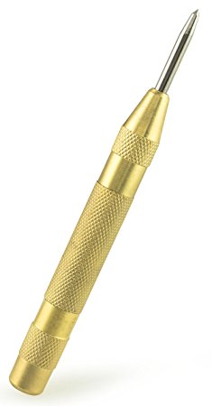 Bastex Steel Automatic Center Punch For Stable Hole Drill Indentation. with Adjustable Tension, Push-to-strike Function.