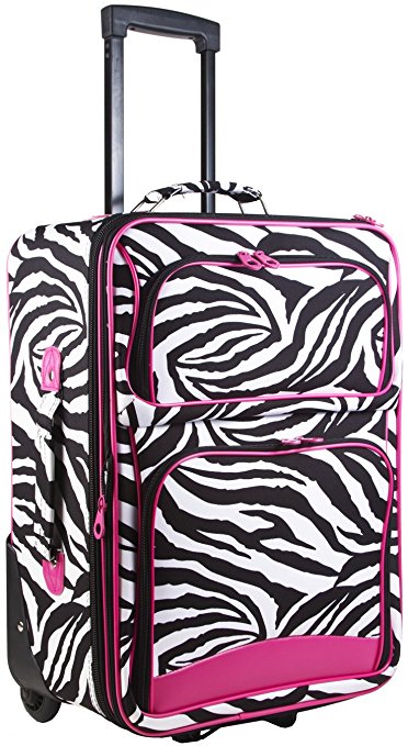 Ever Moda Designer Print 20-inch Expandable Carry On Rolling Luggage