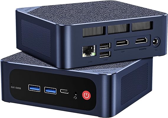 Beelink SEi12 Mini PC, Intel 12th i5-12450H(8C/12T, up to 4.4GHz), 16G DDR4 500G PCIE4.0 NVME SSD, Mini Desktop Computers Dual 4K Display/WiFi 6/BT5.2/ 1000M LAN for Home/Office/Gaming