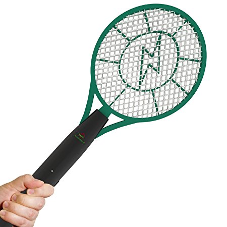 Electric Fly Swatter Racket - Best Zapper for Flies - Swat Insect, Wasp, Bug & Mosquito with Hand - Indoor and Outdoor Trap and Zap Pest Control Killer By Cravegreens