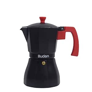 Budan Classic Moka Pot Espresso Maker for Gas Only, Italian Style Percolator Coffee Maker, Durable and Premium Grade Aluminium Build, 240 ML