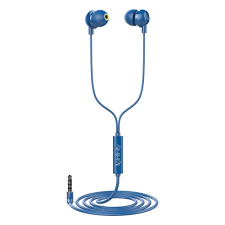 Infinity (JBL) Zip 20 in-Ear Deep Bass Headphones with Mic (Mystic Blue)