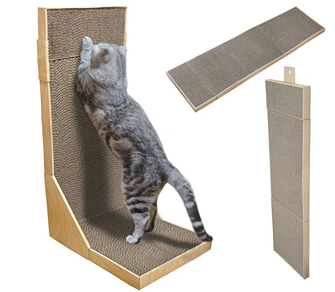 Cat Scratcher/Extra Long 44'' Collapsible Scratching cardboard with Catnip