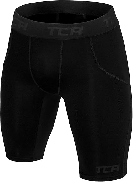 TCA Men's and Boy's SuperThermal Compression Base Layer Thermal Under Shorts