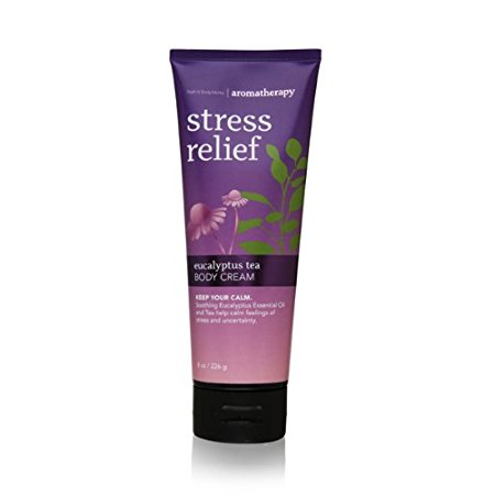 Bath Body Works Aromatherapy Stress Relief Eucalyptus Tea 8.0 oz Body Cream