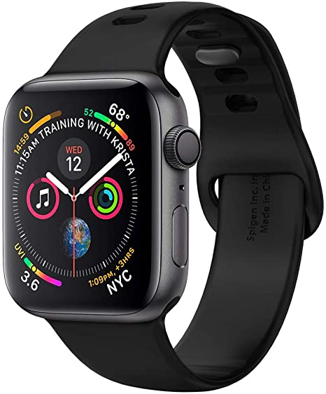 Spigen Air Fit Designed For Apple Watch Band for 40mm/38mm Series 5/Series 4/Series 3/2/1 - Black