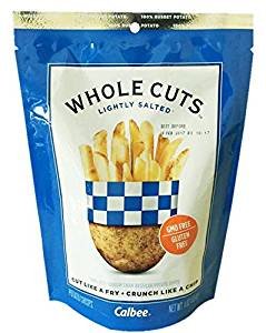 Calbee New Gluten Free Potato Chip Whole Cuts 4oz (Lightly Salted, 6 Pack)
