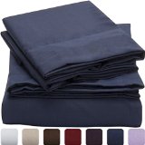 Mellanni Duvet Cover Sets - HIGHEST QUALITY 100 Brushed Microfiber 1800 Luxury Bedding Collections - With Pillow Shams - 3pc Set Full  Queen Royal Blue