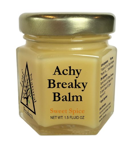 Achy Breaky Balm - Organic Sore Muscle Rub, 1.5 Fl Oz, Sweet Spice