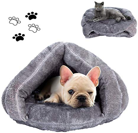 Cat Bed Sleeping Bag Sleep Zone for Puppy Cat Rabbit Bed Small Animals Shearling Sleeping Bag