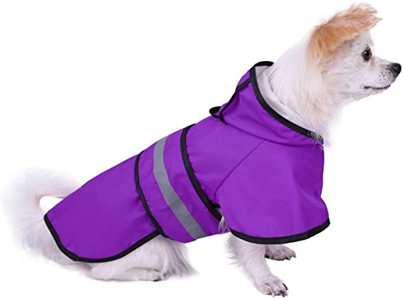 HDE Dog Raincoat Hooded Slicker Poncho for Small to X-Large Dogs and Puppies