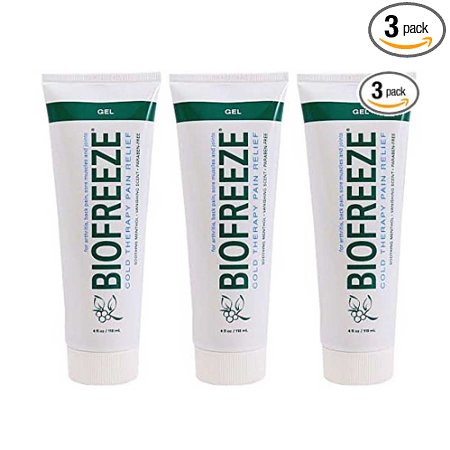 Biofreeze Pain Relieving Gel - 4 Ounce Tube - Pack of 3