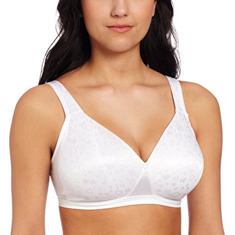 Playtex Women's Cross Your Heart Foam Lined Heart Jacquard Soft Cup Bra